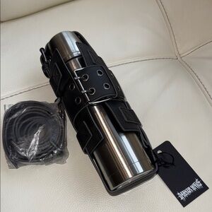 Darker Wavs Distressed Thermos Harness Holder With Buckle Closure